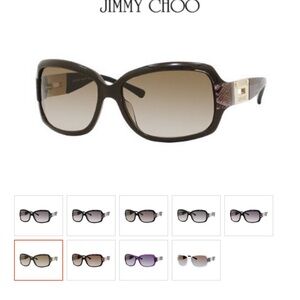 Jimmy Choo ESSIE brown gold snake sunglasses 🕶️